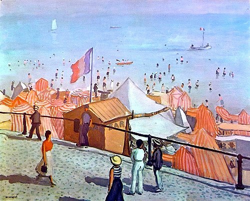 L’été, la plage des Sables d’Olonne, 1933, Albert Marquet