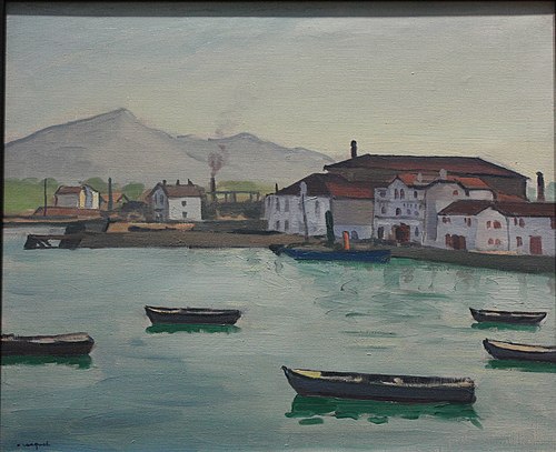 Barques à Ciboure, 1927, Albert Marquet