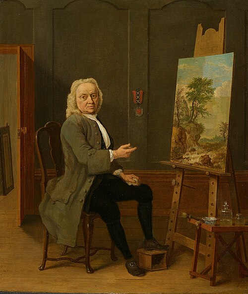 Portrait of Jan van Dijk (1690-1769), 1754, Jan ten Compe