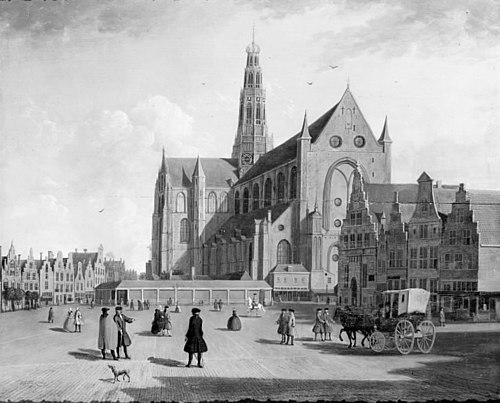 Grootekerk at Haarlem, 1741, Jan ten Compe