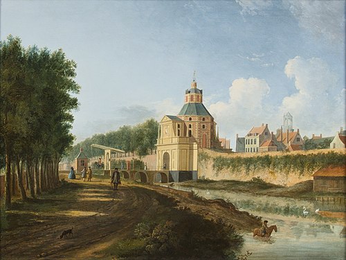 De Wittevrouwenpoort en de Wittevrouwensingel te Utrecht, 1740, Jan ten Compe