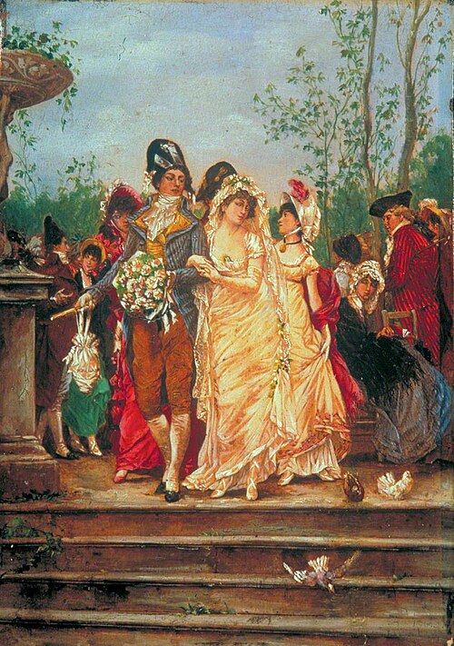 The Revolutionist's Bride, Paris, France, 1799, , Frederik Hendrik Kaemmerer