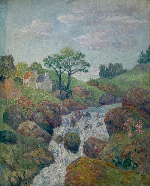 Paysage breton, Vitré, 1850, Ernest de Chamaillard