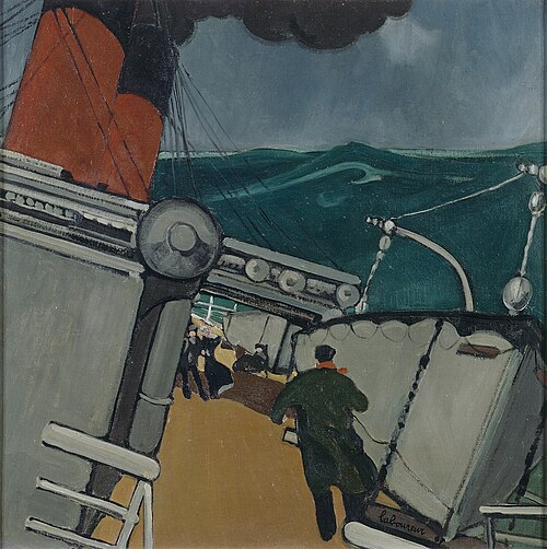 Le Roulis transatlantique, 1907, Jean Émile Laboureur