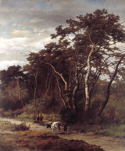 Landscape in Kennemerland, 1869, Salomon Leonardus Verveer