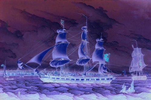 A packet off Liverpool, 1809, Robert Noir