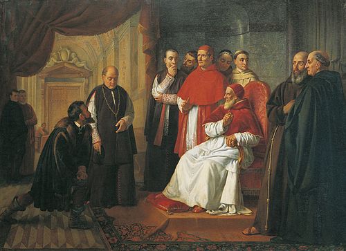 Michel Ange et Jules II, 1831, Constantin Jean Marie Prévost