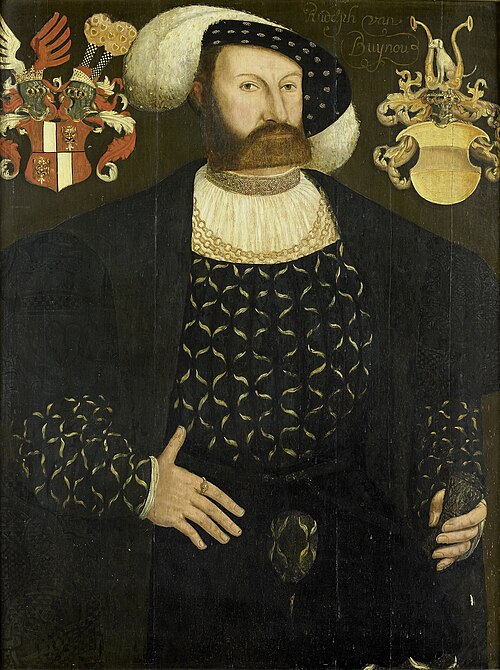 Presumed Posthumous Portrait of Rudolph van Buynou (Bunau), Drossard of Stavoren and Chief Magistrat, 1553, Adriaen van Cronenburg