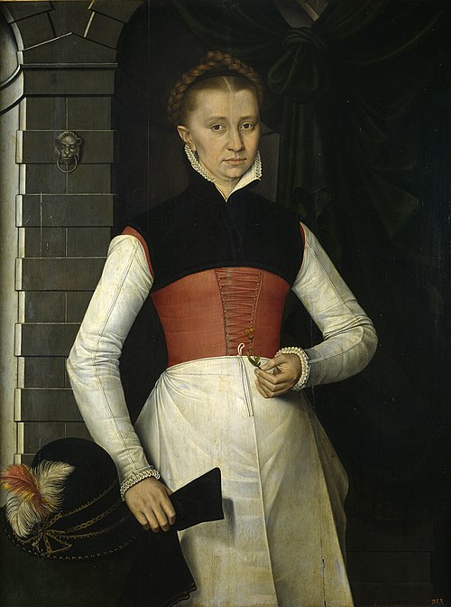 Dame avec une fleur jaune, 1567, Adriaen van Cronenburg