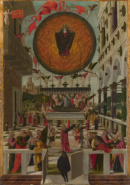 The Dormition and Assumption of the Virgin, 1488, Girolamo da Vicenza