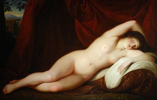 Sleeping Female Nude, , Giovanni Battista Cipriani