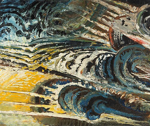Abstract-futuristische compositie, 1912, Chris Lanooy
