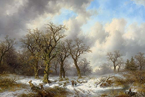 Winter landscape (1854), 1854, Remigius Adrianus Haanen