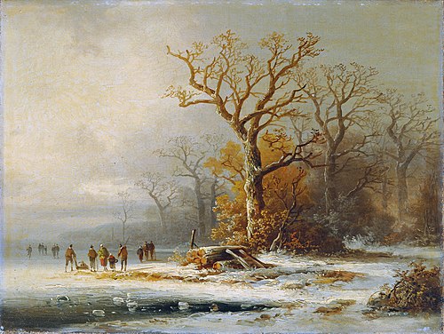Winterlandschaft, 1853, Remigius Adrianus Haanen