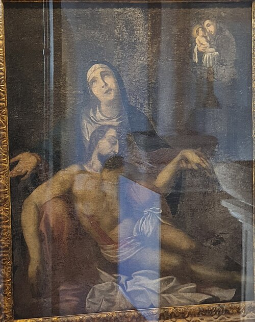 Lamentação de Cristo com Santo António e o Menino, 1700, Josefa de Óbidos
