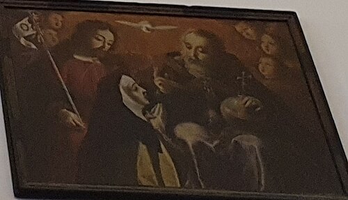 Teresa de Ávila e a Visão da Santíssima Trindade, 1672, Josefa de Óbidos