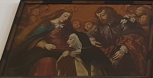 Visão do colar de Santa Teresa de Ávila, 1672, Josefa de Óbidos