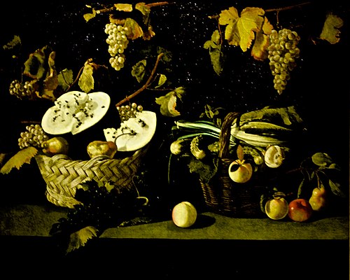 Natureza morta com melancia e uvas, 1670, Josefa de Óbidos