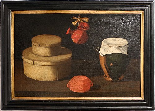 still life with boxes and crockery, 1655, Josefa de Óbidos