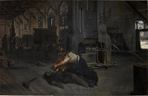 Después de una huelga, 1895, José María Uria Uria