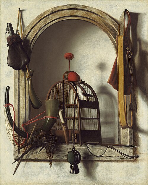 Niche with Falconry Gear, , Christoffel Pierson