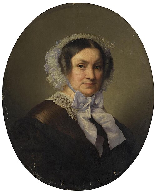 Portrait of an Elderly Woman, 1860, Louis Stanislas Faivre-Duffer