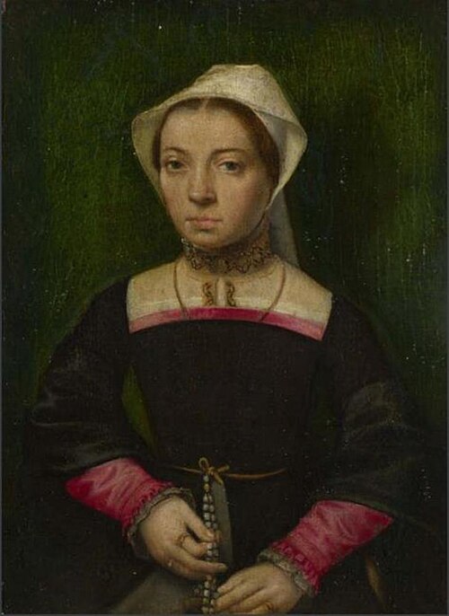A Lady with a Rosary, 1550, Catharina van Hemessen