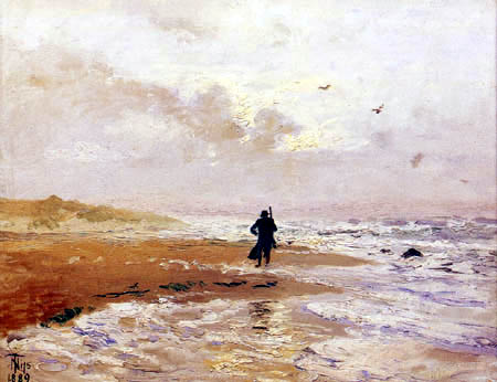 Strandparti. Grenen, 1889, Thorvald Niss