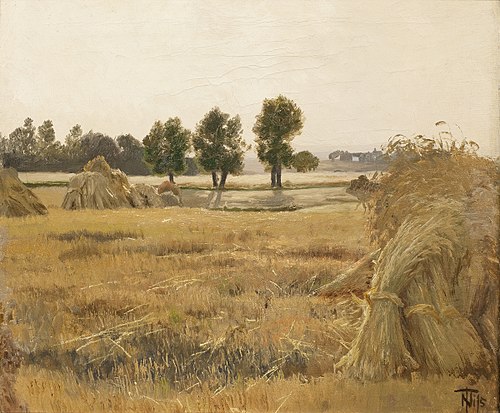 Mark med korntraver, 1881, Thorvald Niss