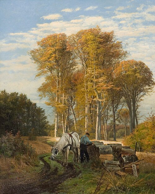 Borrevejle skov, 1878, Thorvald Niss