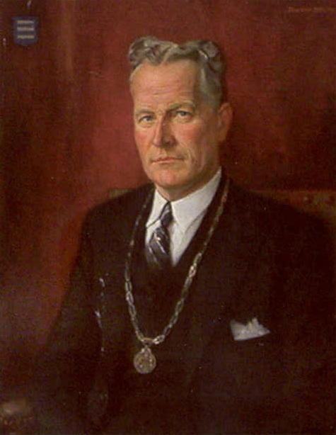 Portrait of Jonkheer H.C.F.C. von Heijden, mayor of Rosmalen from 1923 to 1955, 1948, Jan van Delft