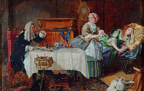Scene from Molière's 'Le Tartuffe', 1850, William Maw Egley