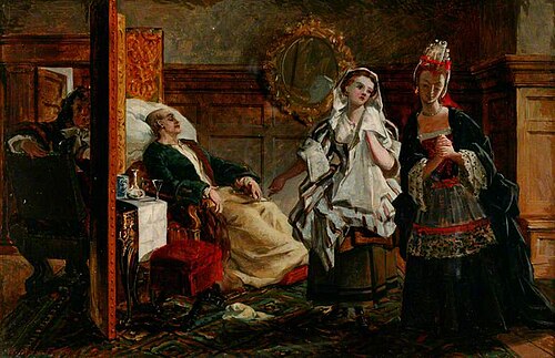 Scene from Molière's 'Le Malade Imaginaire', 1857, William Maw Egley