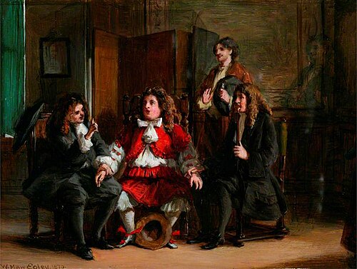 Scene from Molière's 'Monsieur de Pourceaugnac', 1870, William Maw Egley
