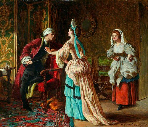 Scene from Molière's 'Le Malade Imaginaire', 1871, William Maw Egley