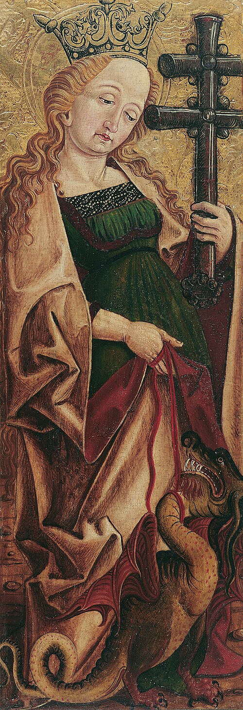 Hl. Margarete (Innenseite) und Hl. Panthaleon (Außenseite), 1490, Friedrich Pacher