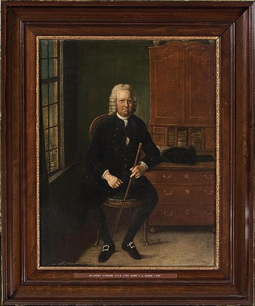 Portrait of Wiardus Siccama ( -1797), 1792, Friedrich Ludwig Hauck