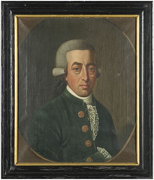Portrait painting of Cornelis van Scheltinga, 1787, Friedrich Ludwig Hauck
