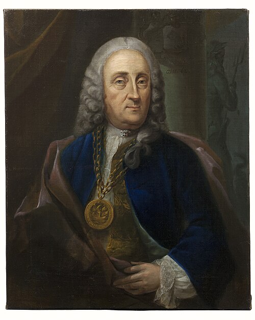 Portrait of Jan Albert Sichterman (1692-1764), 1755, C.L. Haverkamp