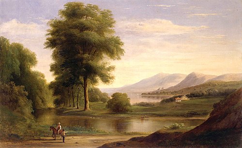Meeting by the River, 1864, Robert Scott Duncanson