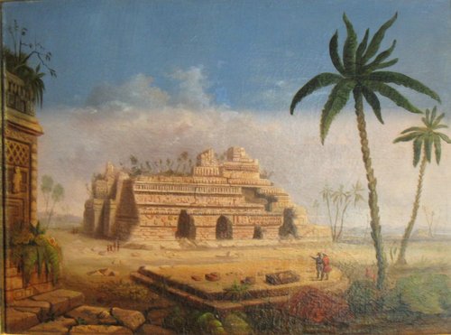 Ruines mayas, Yucatan, 1848, Robert Scott Duncanson