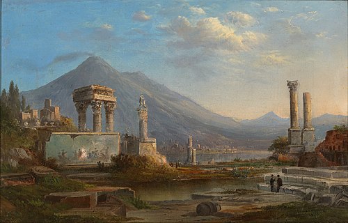 Le Vésuve et Pompéi, 1870, Robert Scott Duncanson