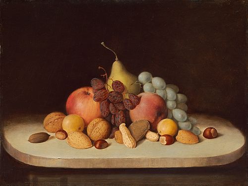 Still Life with Fruit and Nuts, 1848, Robert Scott Duncanson