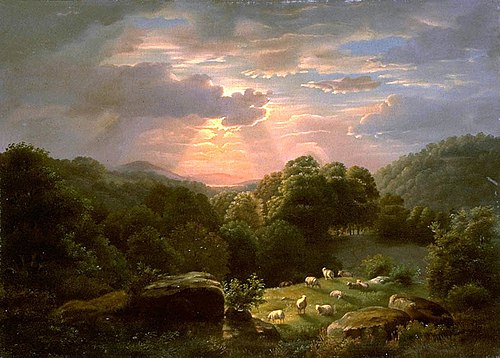 Landscape with Sheep, 1850, Robert Scott Duncanson