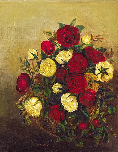 Roses Still Life, 1842, Robert Scott Duncanson