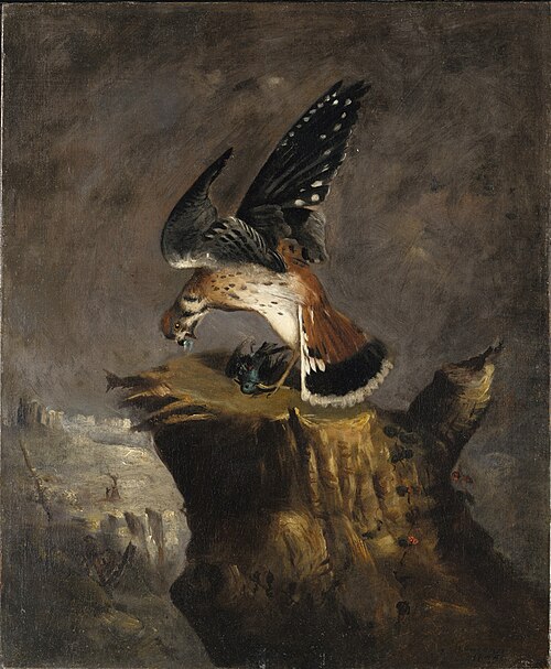Vulture and Its Prey, 1844, Robert Scott Duncanson