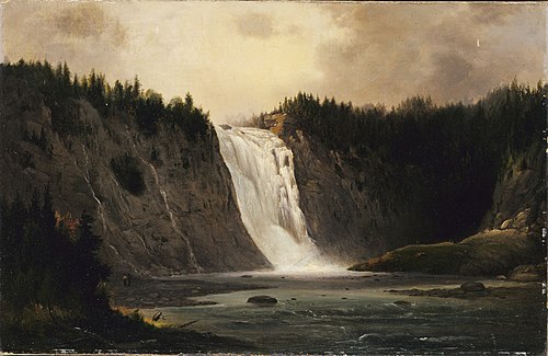 Waterfall on Mont-Morency, 1864, Robert Scott Duncanson