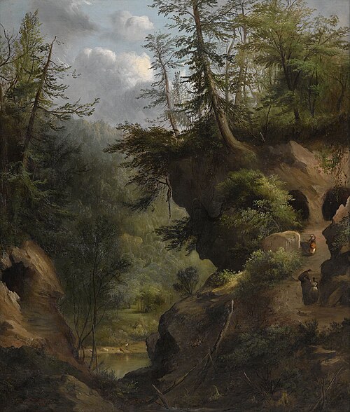 The Caves, 1869, Robert Scott Duncanson