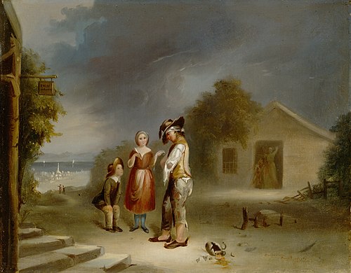 The Drunkard's Plight, 1845, Robert Scott Duncanson