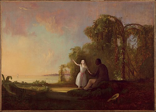 Uncle Tom and Little Eva, 1853, Robert Scott Duncanson